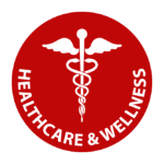 healthcare and wellness badge